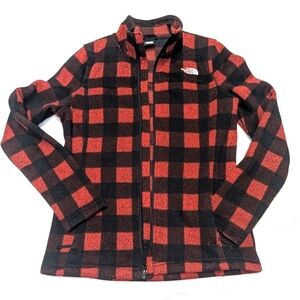 New north face red buffalo plaid jacket size medium